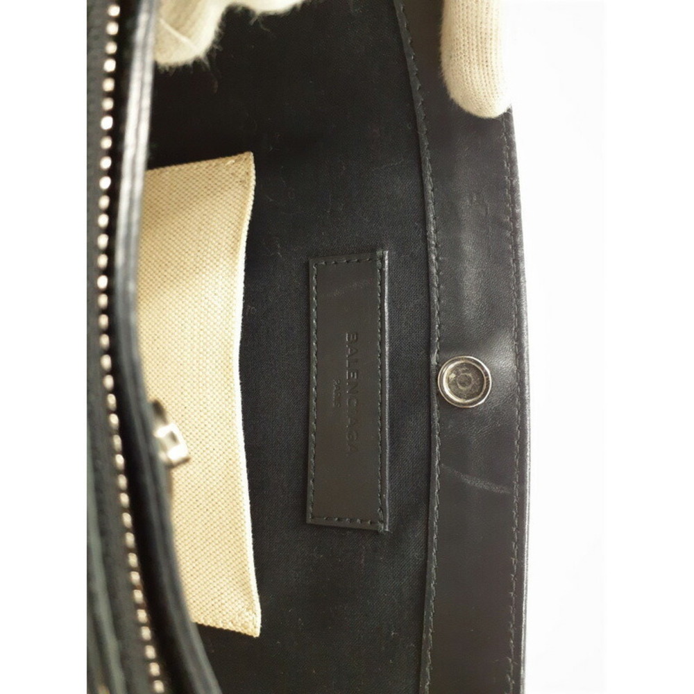 BALENCIAGA Navy Blue Pouch Shoulder Bag - Picture 6 of 9